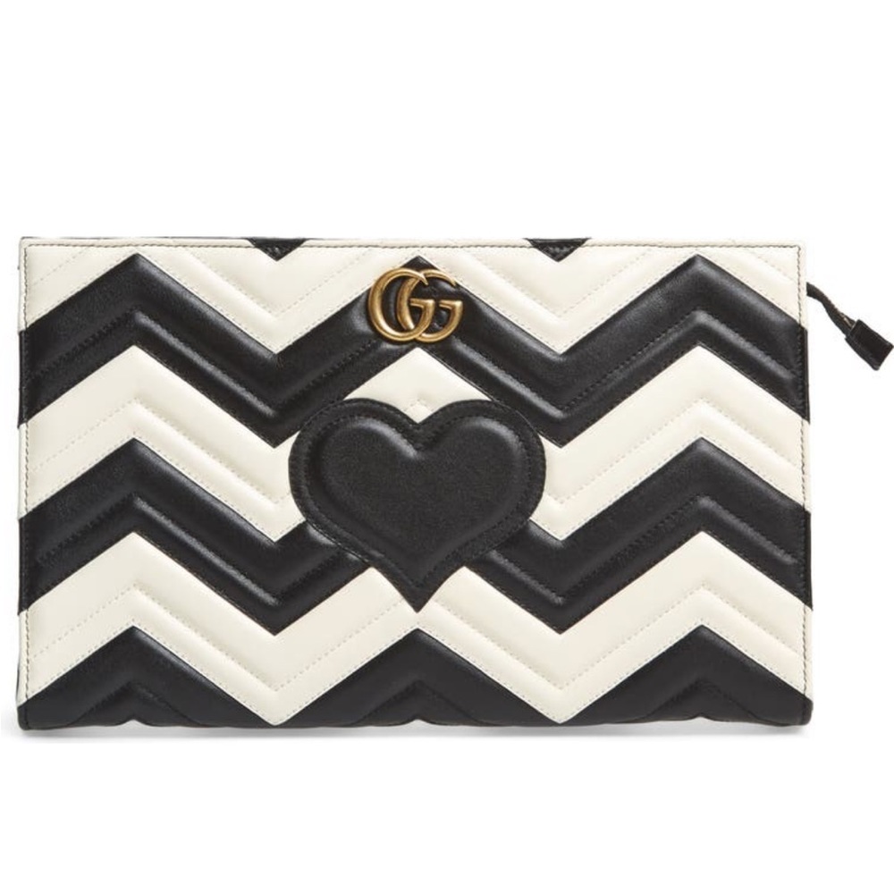 Gucci GG Marmont Matelassé Leather Clutch